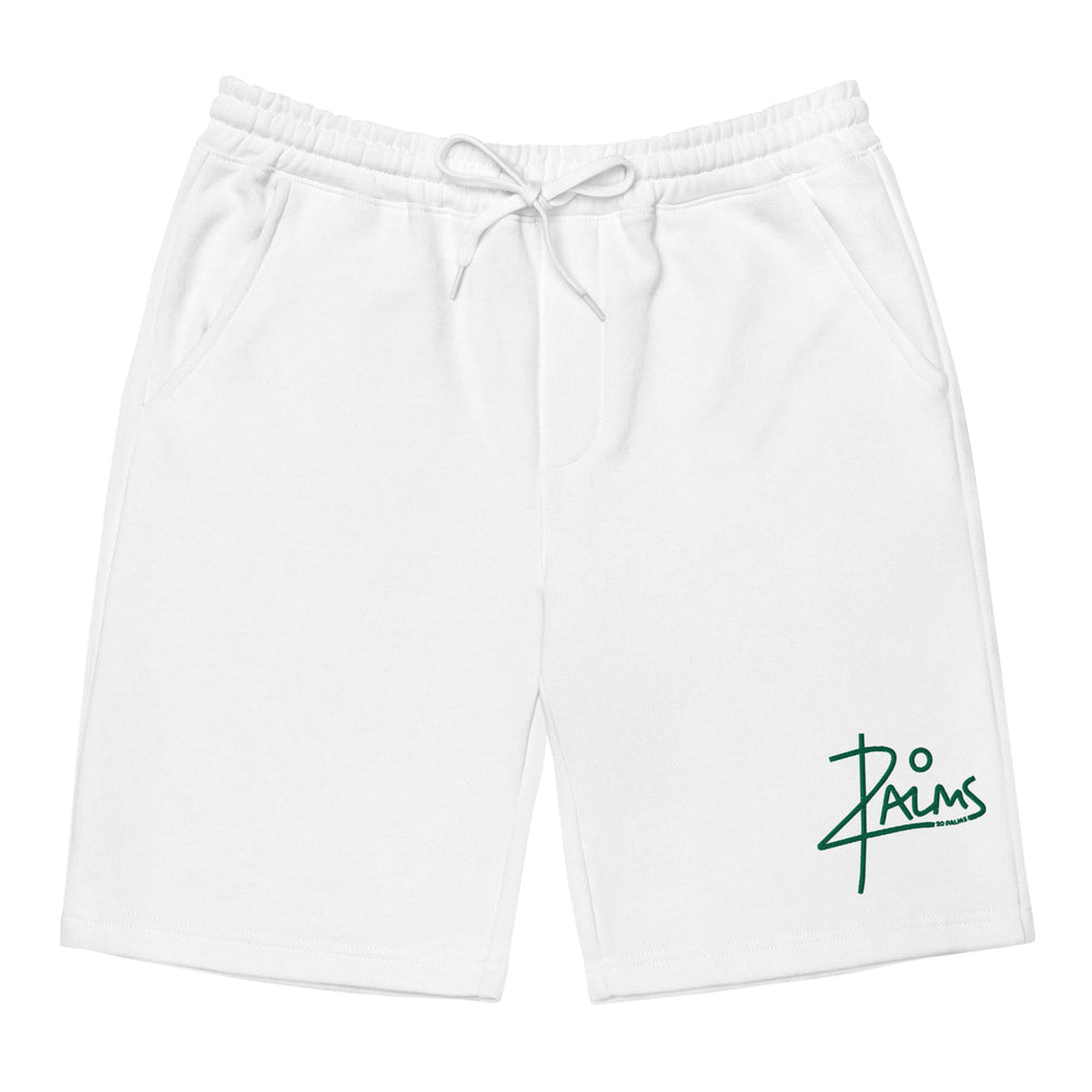 20 PALMS Men's fleece shorts GREEN LOGO