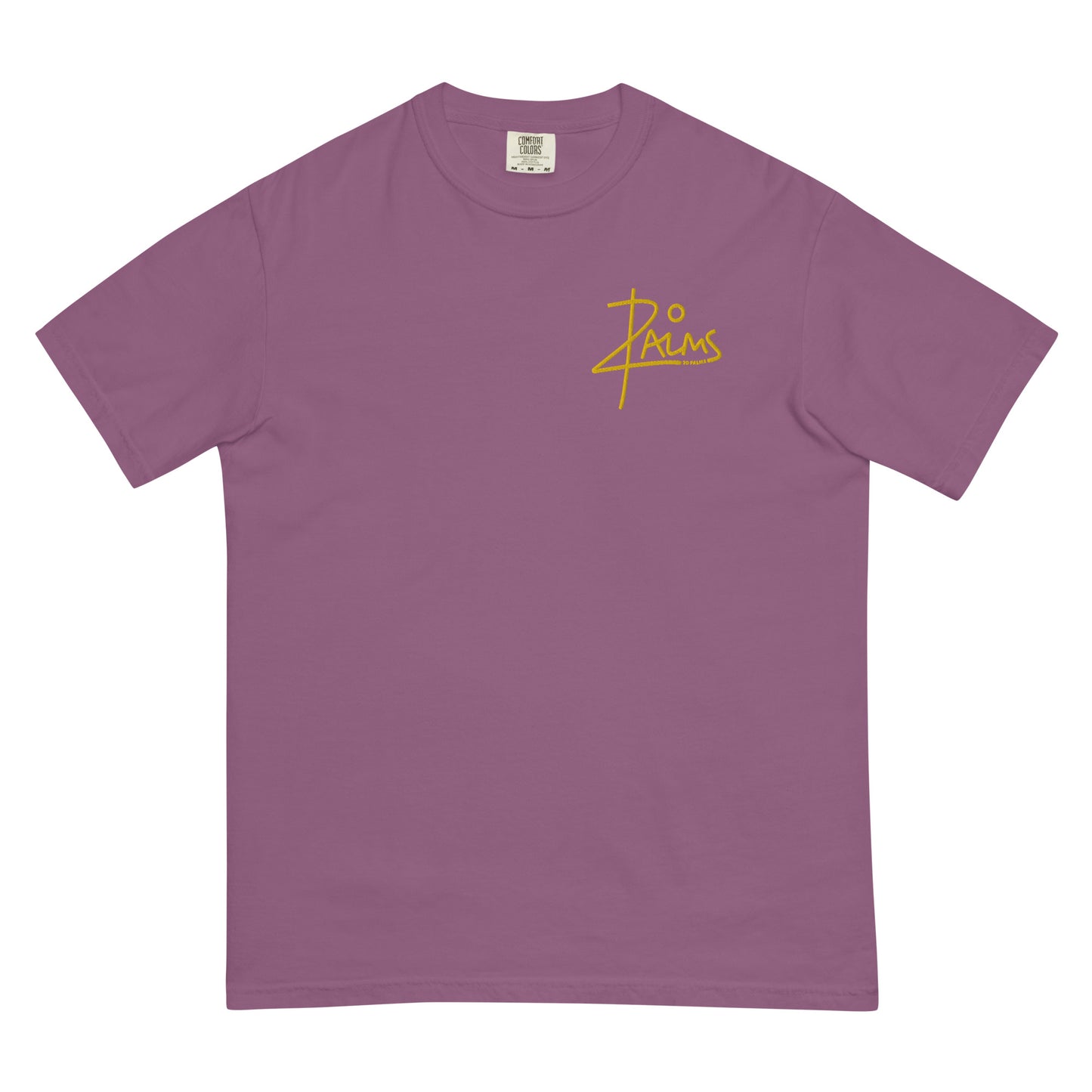 
                  
                    20 PALMS Unisex garment-dyed heavyweight t-shirt YELLOW CHEST LOGO
                  
                