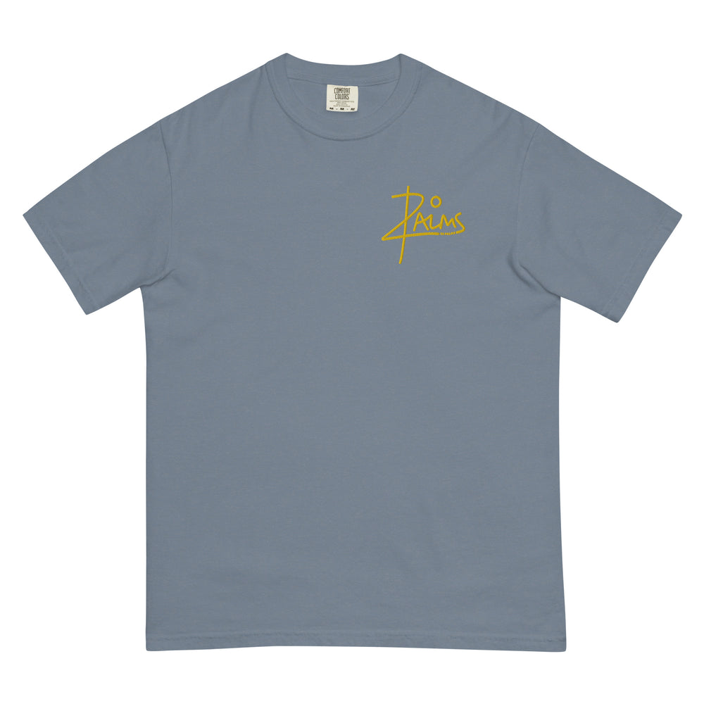 
                  
                    20 PALMS Unisex garment-dyed heavyweight t-shirt YELLOW CHEST LOGO
                  
                