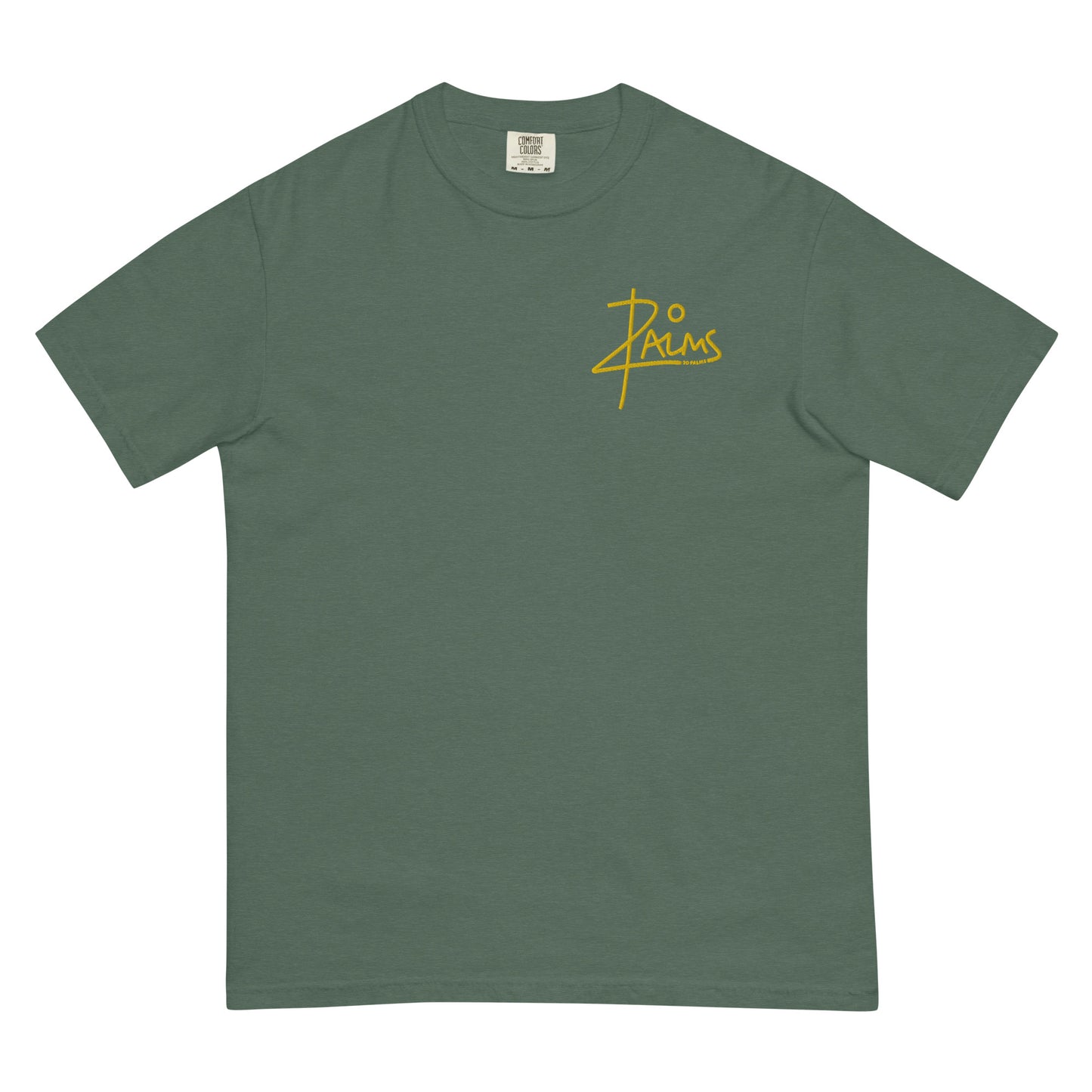 
                  
                    20 PALMS Unisex garment-dyed heavyweight t-shirt YELLOW CHEST LOGO
                  
                