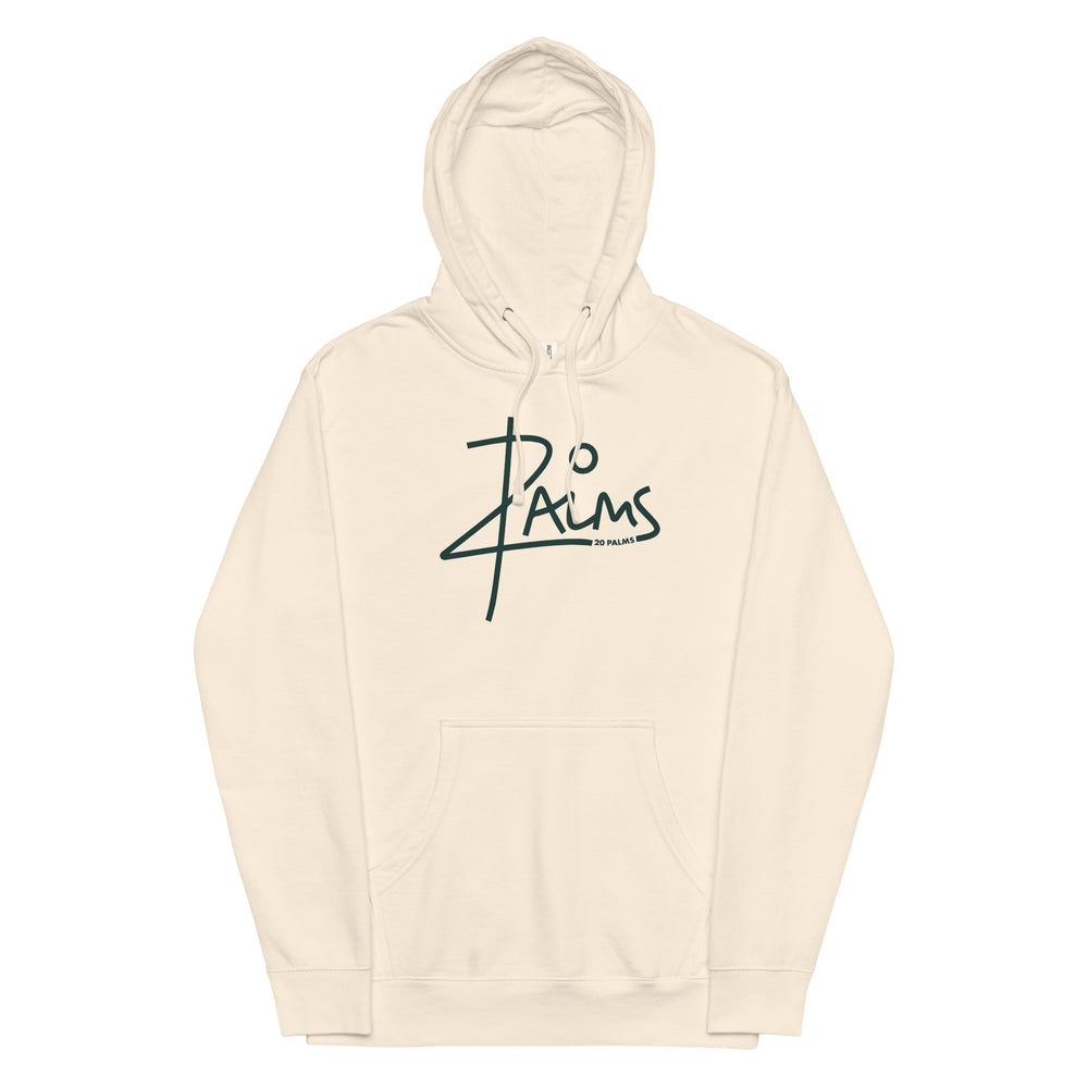20 PALMS Unisex midweight hoodie GREEN LOGO