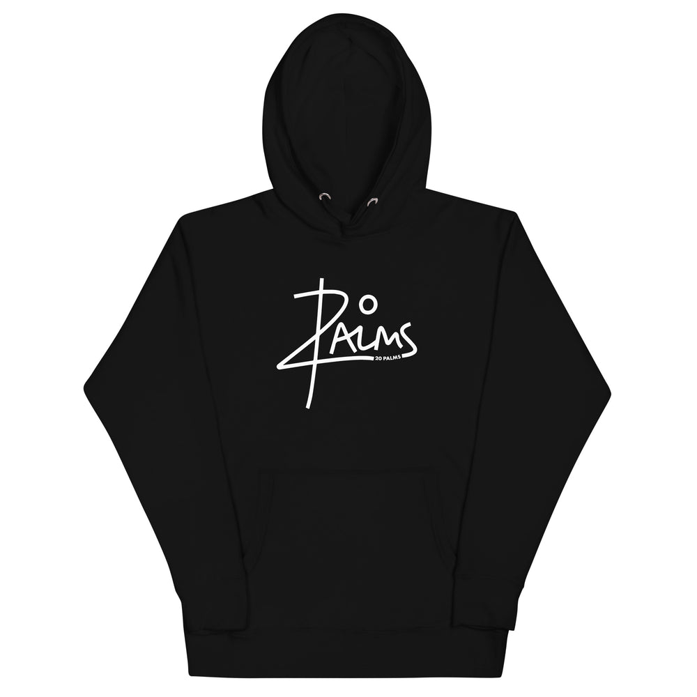 20 PALMS Unisex Hoodie WHITE LOGO