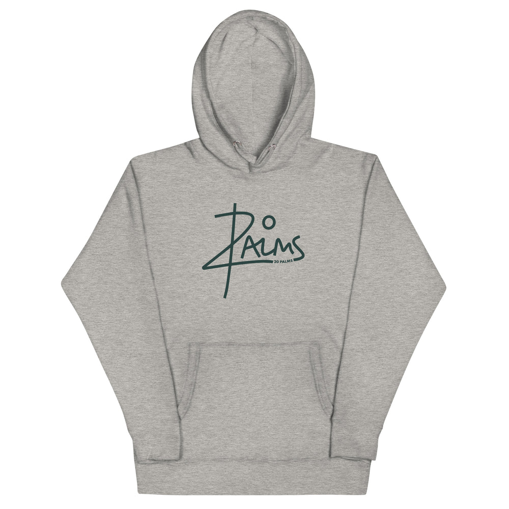 20 PALMS Unisex Hoodie GREEN LOGO