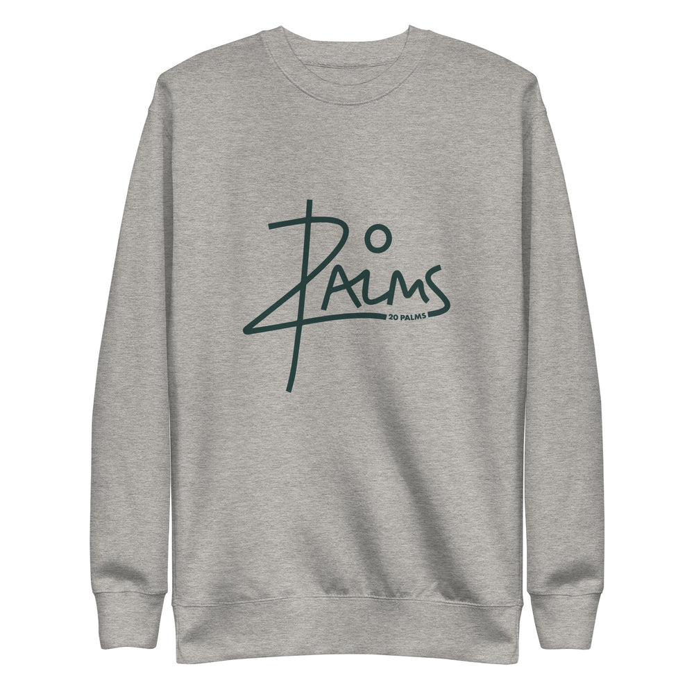 20 PALMS Unisex Premium Sweatshirt GREEN LOGO