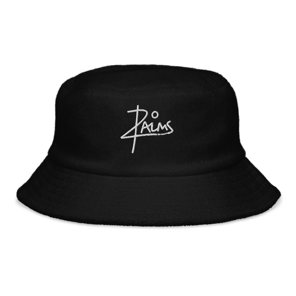 20 PALMS Unstructured terry cloth bucket hat WHITE LOGO