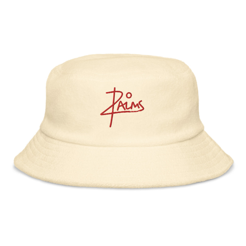 
                  
                    20 PALMS Unstructured terry cloth bucket hat RED LOGO
                  
                
