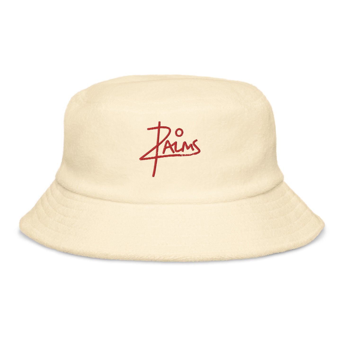 
                  
                    20 PALMS Unstructured terry cloth bucket hat RED LOGO
                  
                